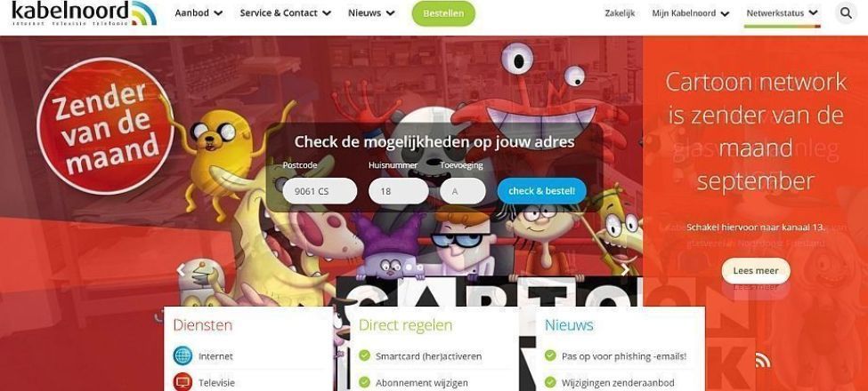 Nieuwe website Kabelnoord en aanbod.  Nieuwe website Kabelnoord en aanbod.