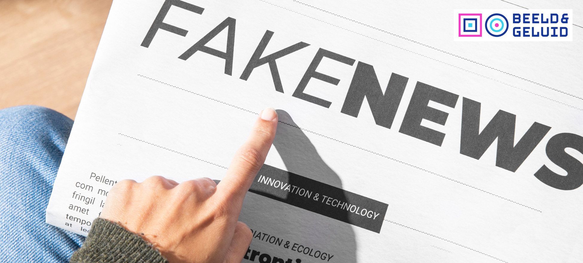 Workshop Fake News door Beeld & Geluid bij Kabelnoord