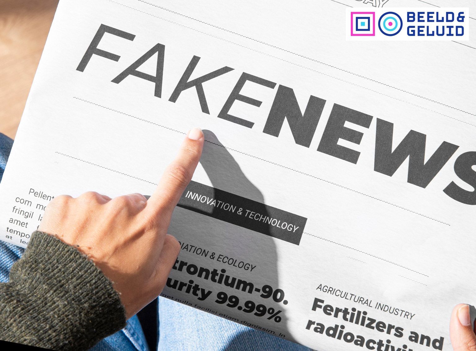 Workshop Fake News door Beeld & Geluid bij Kabelnoord