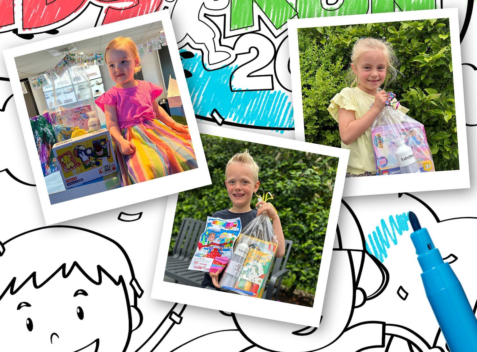 Winnaars van de Kabelnoord kleurwedstrijd in het zonnetje gezet