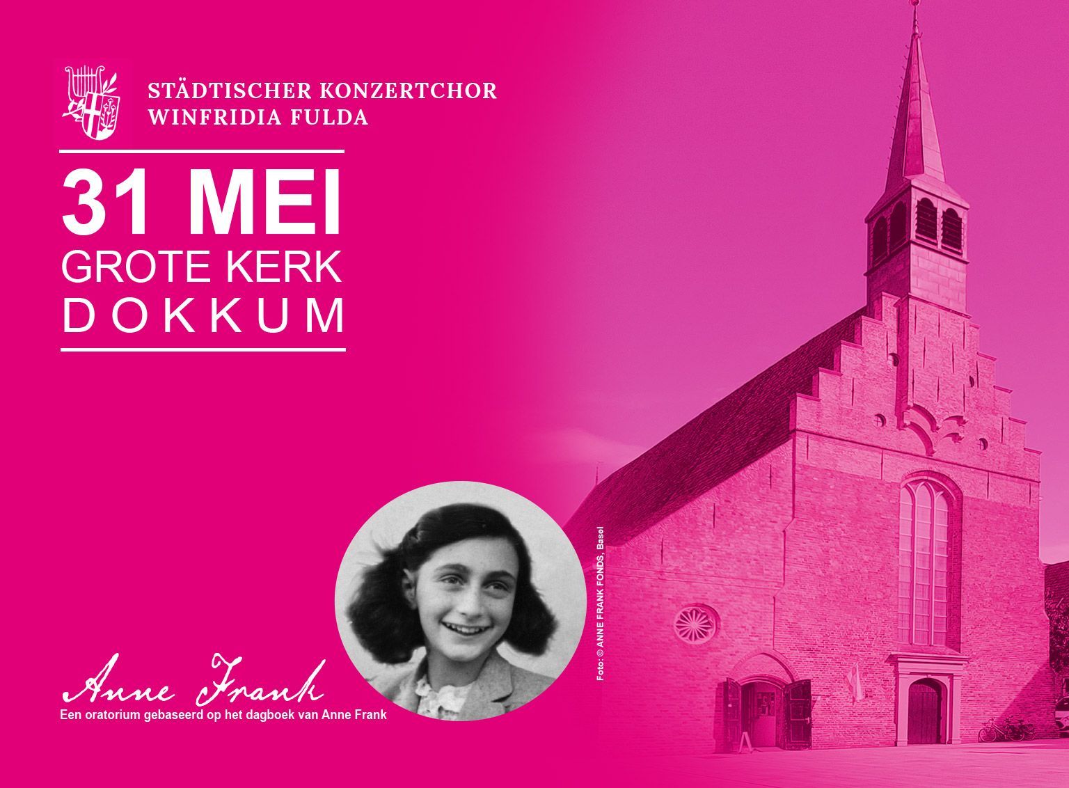 Maak kans op kaarten voor concert over Anne Frank