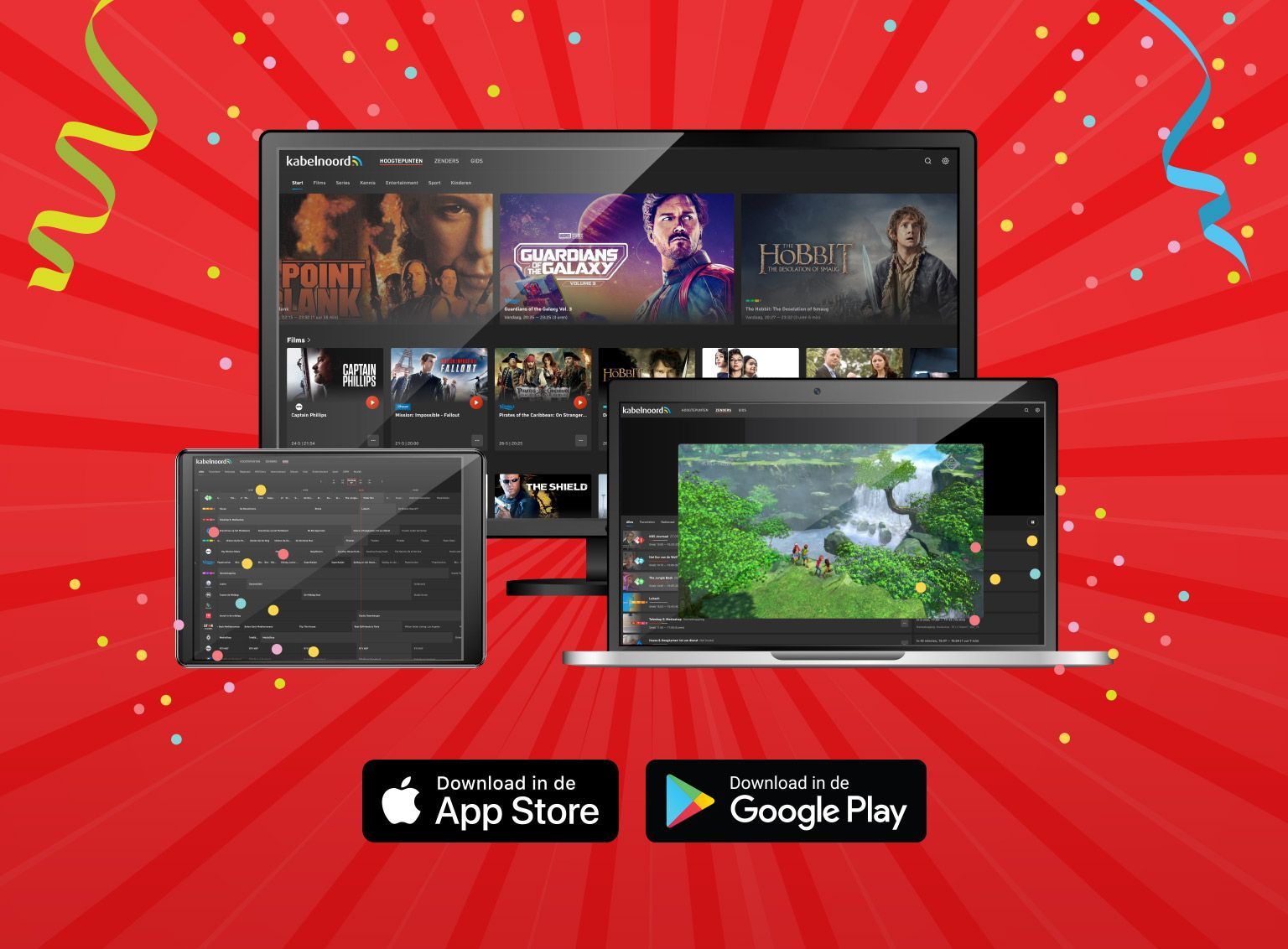 Handige apps op de Kabelnoord TV-ontvanger